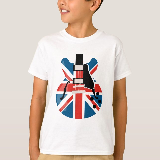 T-shirt Britpop Guitare (Devant)