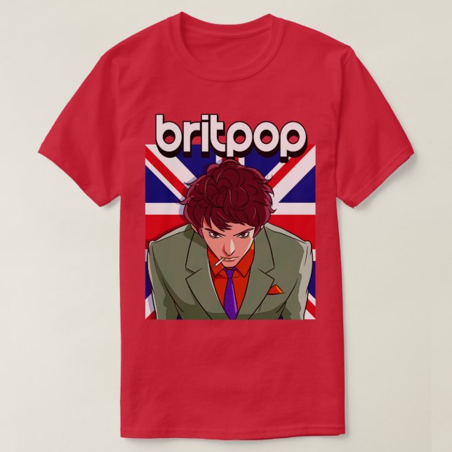 T-shirt Britpop Mod Suit 90s Rock Guitar Les amateurs de m (Design devant)