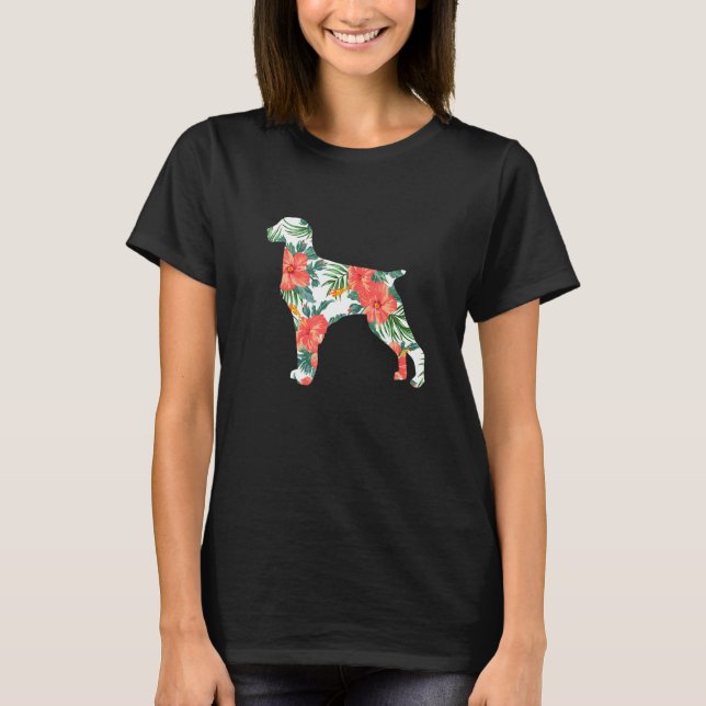 T-shirt Brittany Aloha Hawaii Chien (Devant)