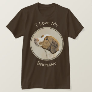 T-shirt Brittany Peinture - Cute Original Chien Art