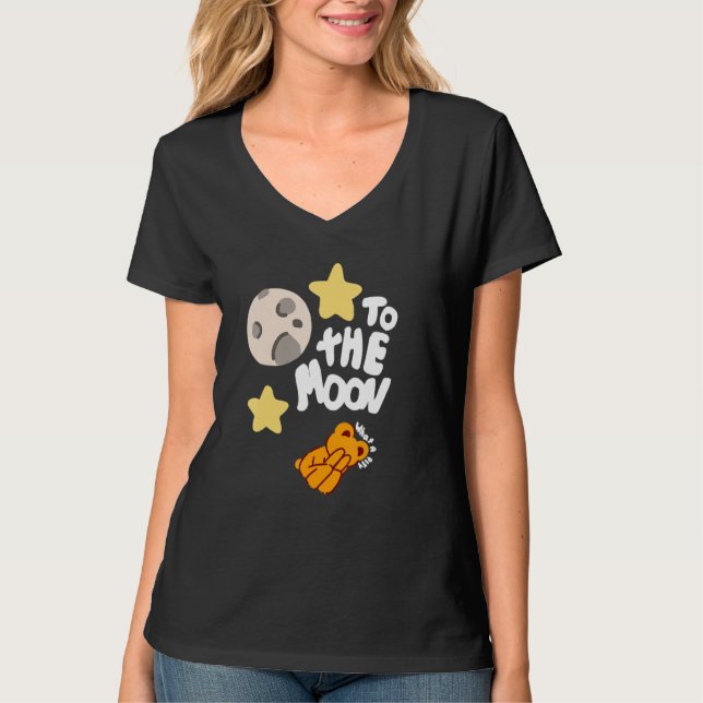 T-shirt BRKR Allons ViSItEr La LUNE (Devant)