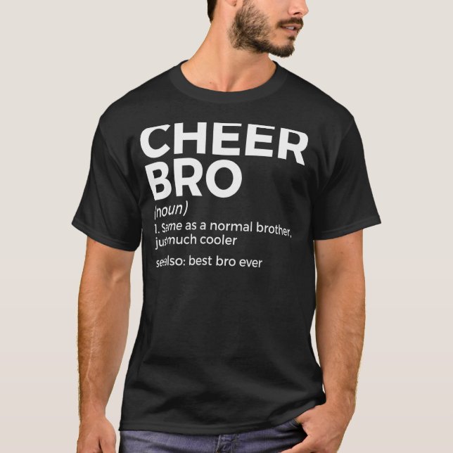 T-shirt Bro Définition Cheerled 1 (Devant)