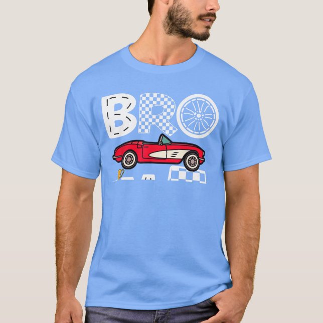 T-shirt Bro Im 5 Ans 5e Anniversaire Race Checker (Devant)