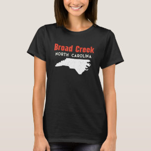 T-shirt Broad Creek et Brogden Caroline du Nord États-Unis