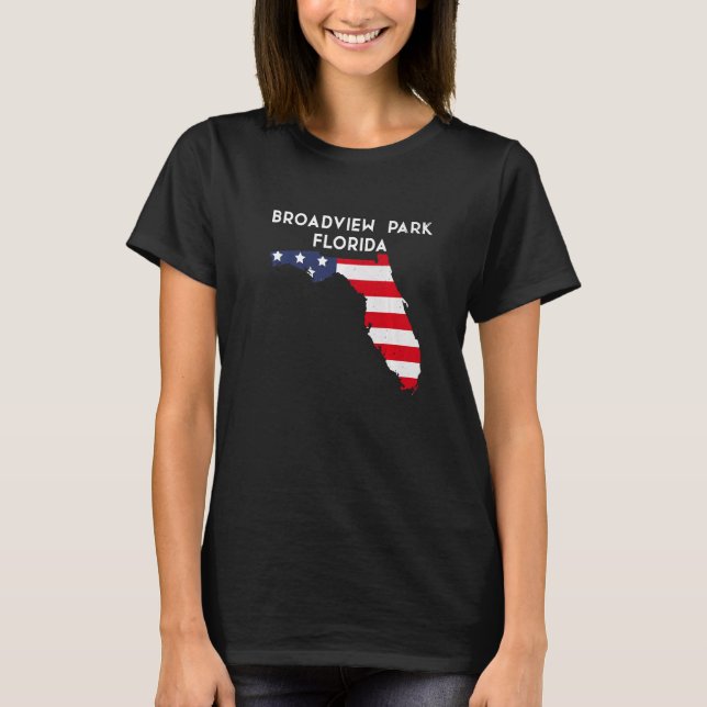 T-shirt Broadview Park Floride États-Unis État Amérique Vo (Devant)