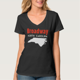 T-shirt Broadway Caroline du Nord États-Unis Amérique Voya