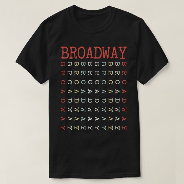 T-shirt Broadway vintage (Design devant)