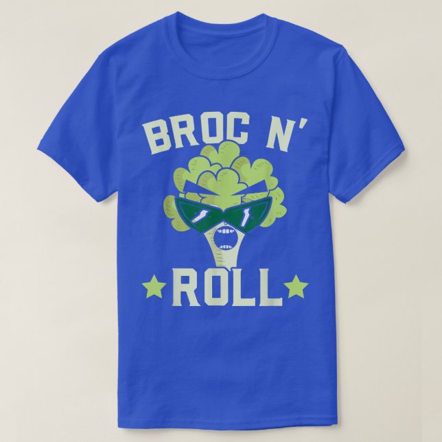 T-shirt Broc N'Roll Broccoli Vegetable Vegetable Végétal s (Design devant)
