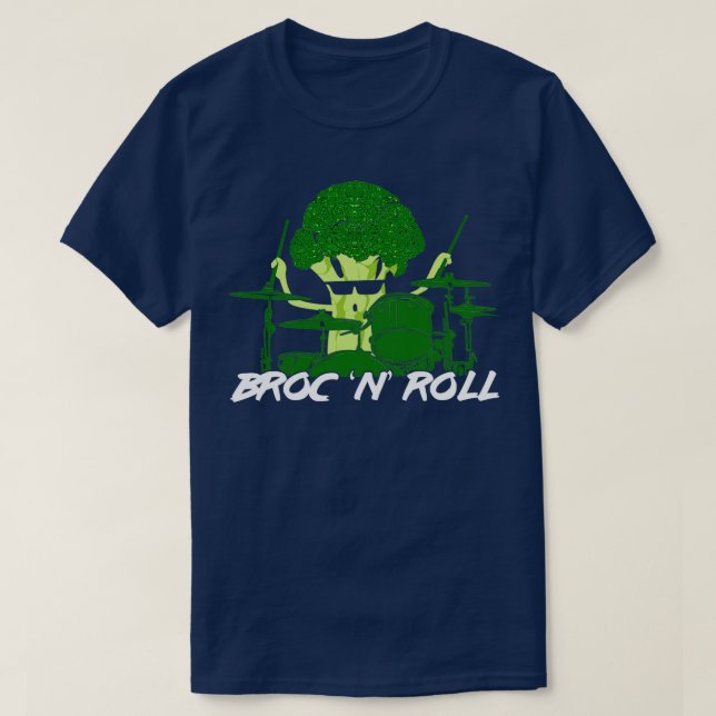 T-shirt Broc Roll Drums Drummer Cadeau (Design devant)