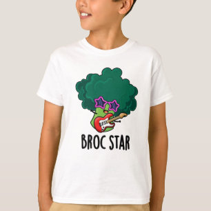 T-shirt Broc Star Funny Brocolli Rock Star Pun