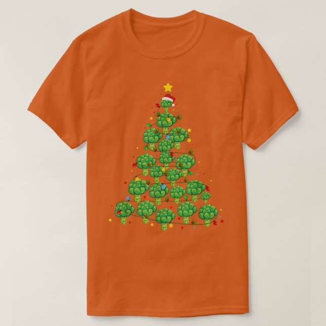 T-shirt Broccoli Christmas Tree Funny Broccoli Lover Xmas (Design devant)
