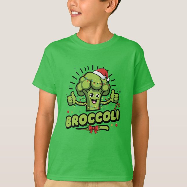 T-shirt Broccoli Enfants Noël Funny Broccoli Toddler (Devant)