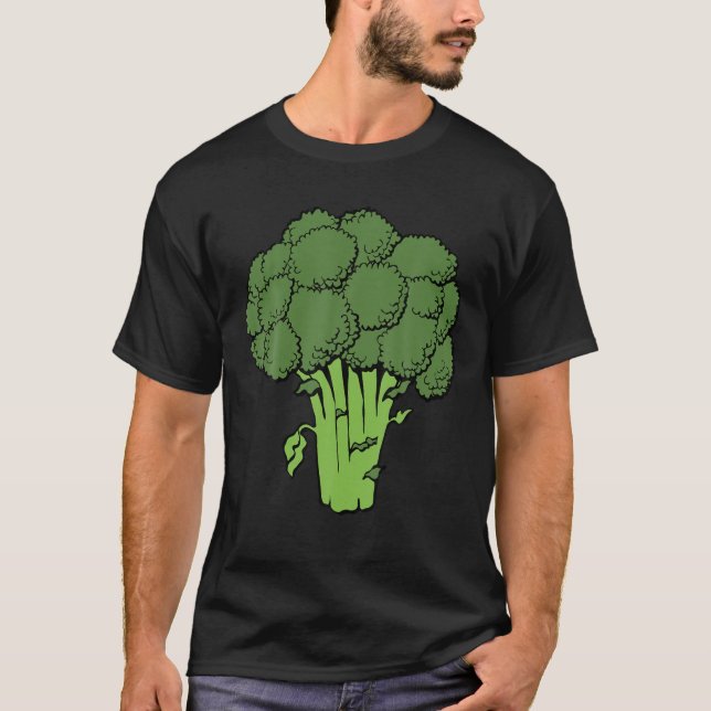 T-shirt Broccoli est un végétable graphique amusant à la v (Devant)