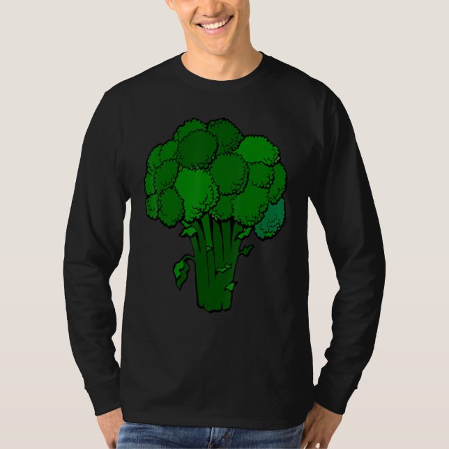 T-shirt Broccoli est un végétable graphique amusant à la v (Devant)