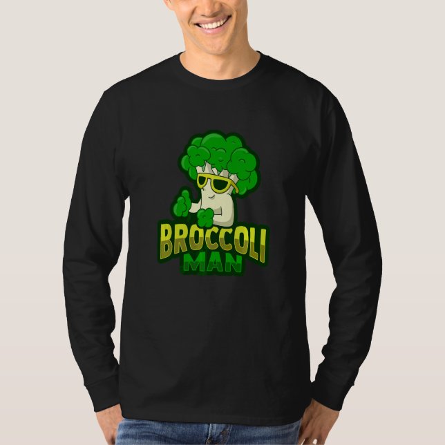 T-shirt Broccoli Man Pun Pour Un Aliment Végétal (Devant)