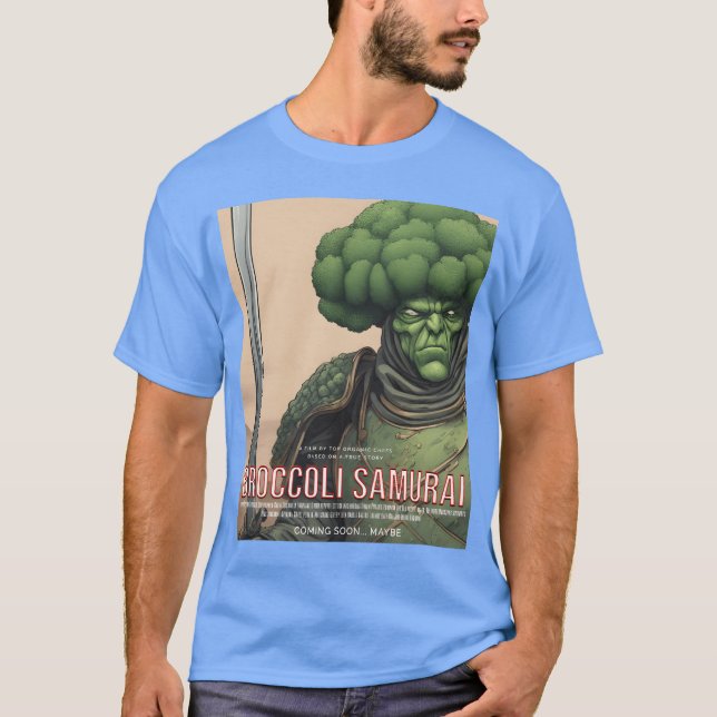 T-shirt Broccoli Samurai drôle (Devant)