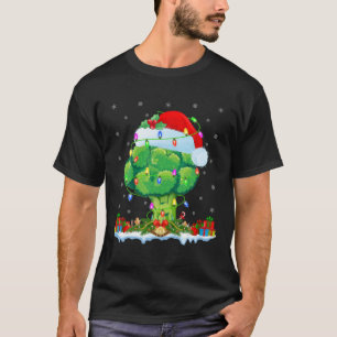 T-shirt Broccoli Vegetable Lover Matching Santa Broccoli C