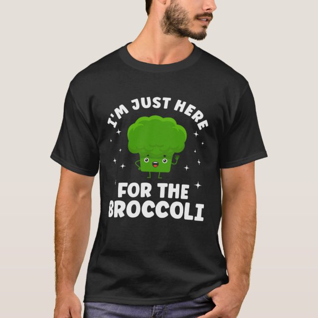 T-shirt Broccoli  Vegetable Vegetarian Broccoli Vegan Food (Devant)