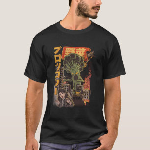 T-shirt Broccozilla Broccoli Monster japonais Kaiju Funny