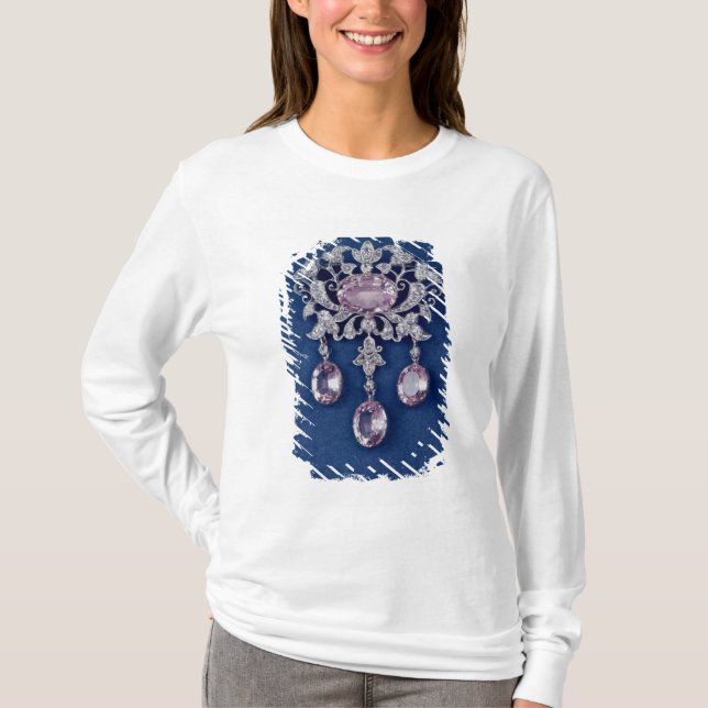 T-shirt Broche dans la forme d'une fleur, c.1780 (Devant)