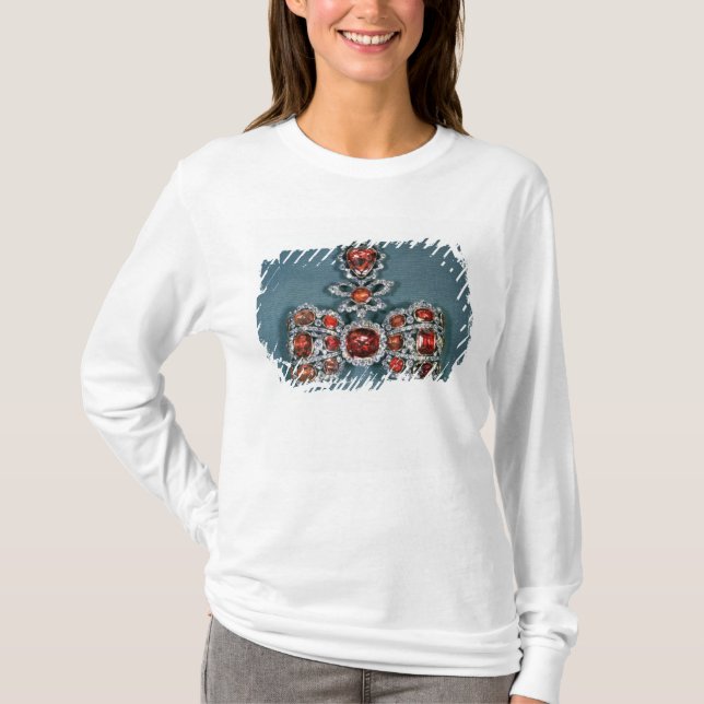 T-shirt Broche d'arc réglée avec brillant (Devant)