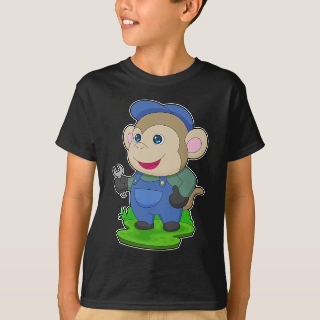 T-shirt Broche de l'artisan singe (Devant)