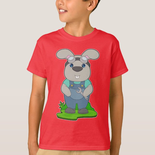 T-shirt Broche mécanique de lapin (Devant)