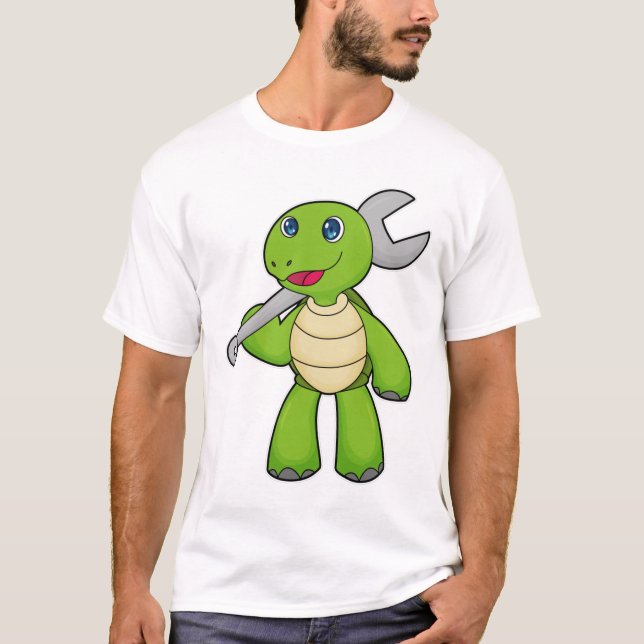 T-shirt Broche mécanique de tortue (Devant)