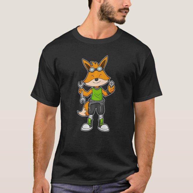 T-shirt Broche mécanique Fox (Devant)
