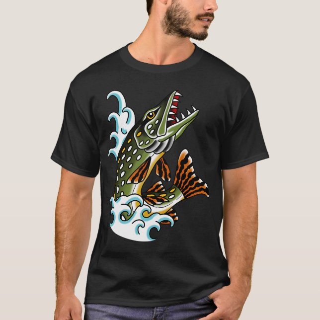 T-shirt Brochet du Nord (Devant)
