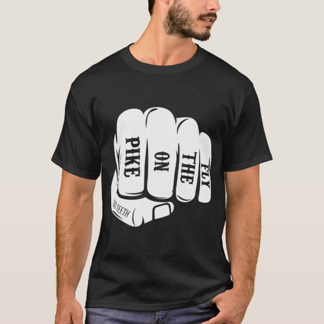 T-shirt Brochets articulation - Brochet à la mouche (Devant)