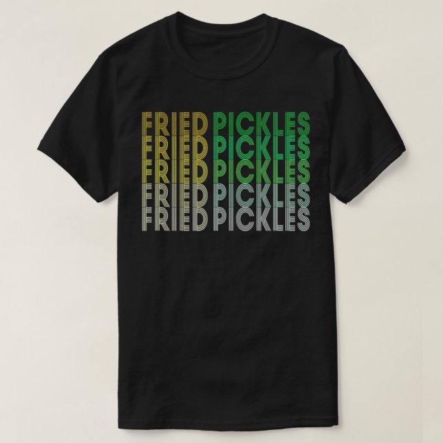 T-shirt Brochettes Retro Frit Pickles Lover Confort Alimen (Design devant)