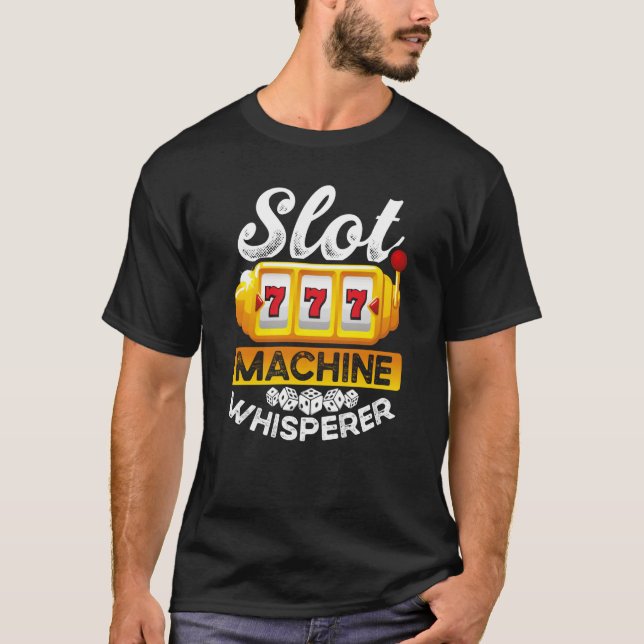 T-shirt Brocheur de machine à fente d'impression arrière (Devant)