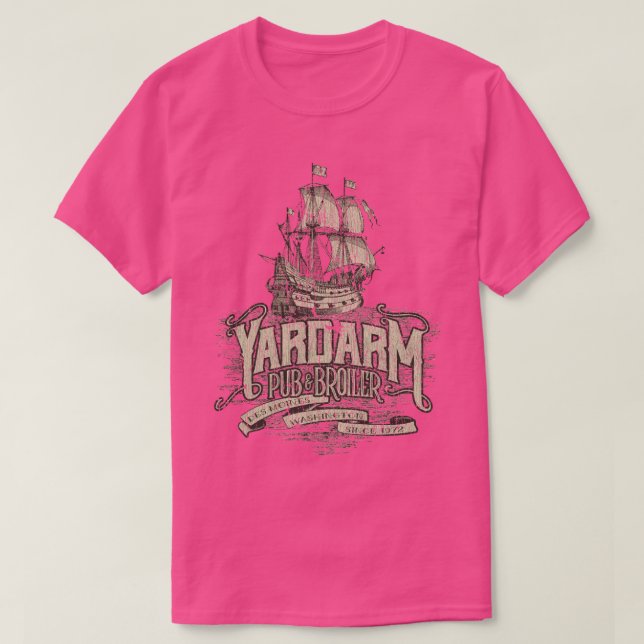 T-shirt Brochure du pub Yardarm (Design devant)