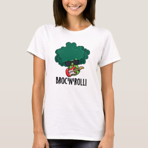 T-shirt Brock n Roll Funny Veggie Brocoli Pun