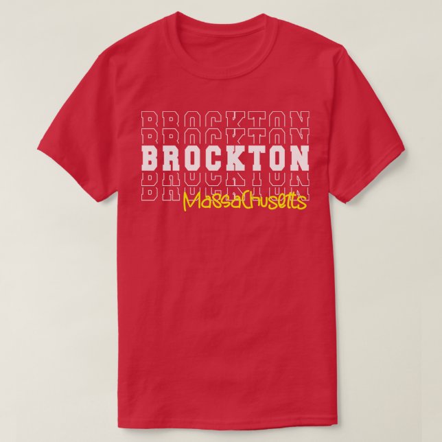 T-shirt Brockton City Massachusetts Brockton MA (Design devant)