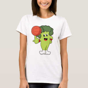 T-shirt Brocoli aux sports de basketball