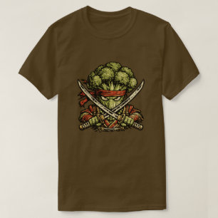 T-shirt Brocoli Bushido — Guerrier Samouraï Légume Drôle