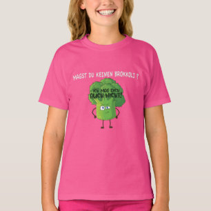 T-shirt Brocoli Cartoon mignon Vous n'aimez pas Brocoli
