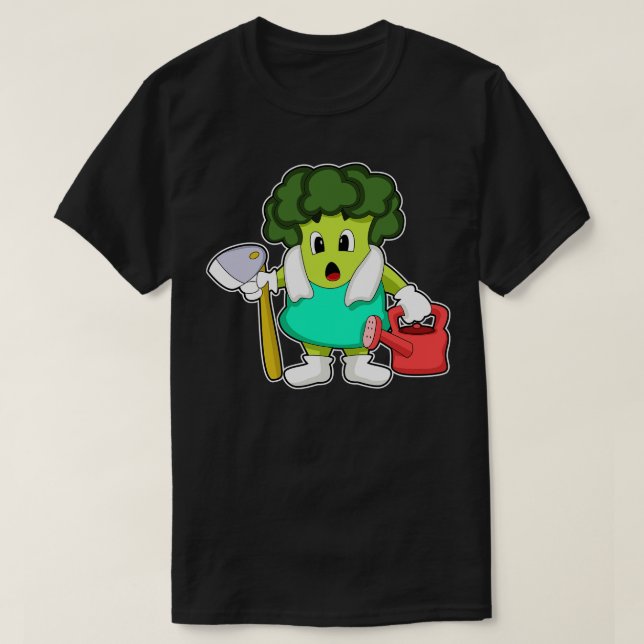 T-shirt Brocoli comme fermier avec arrosage (Design devant)