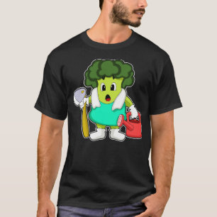 T-shirt Brocoli comme fermier avec arrosage