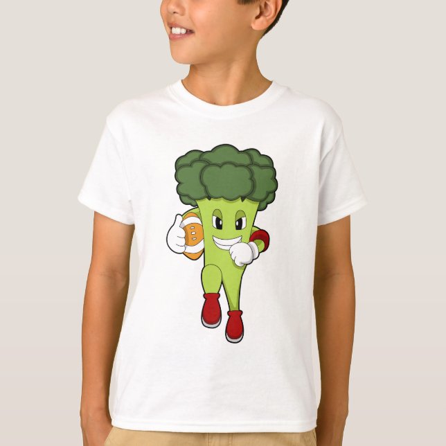 T-shirt Brocoli dans le football (Devant)