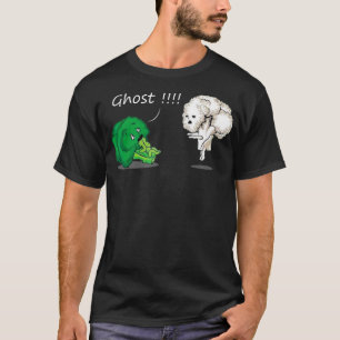 T-shirt Brocoli effrayé drôle par Ghost Cauliflower Funn
