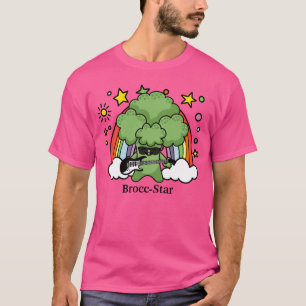 T-shirt Brocoli vert Brocc, rock Star