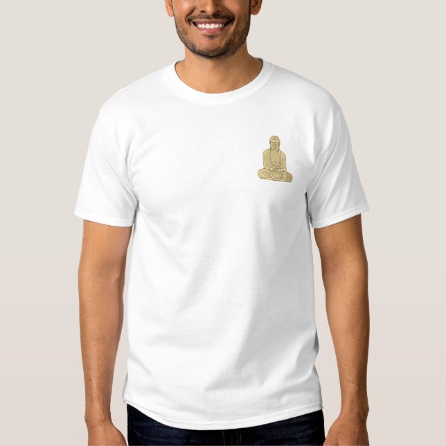 T-shirt Brodé Bouddha (Devant)