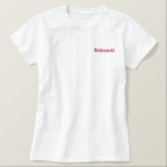 T-shirt Brodé Bridesmaid<br><div class="desc">T-shirt Bridesmaid</div>