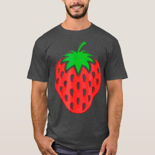 T-shirt Broderie de fraises    cool et