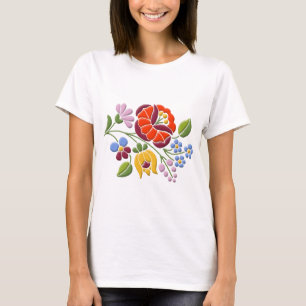 T-shirt Broderie de Kalocsa - art populaire hongrois