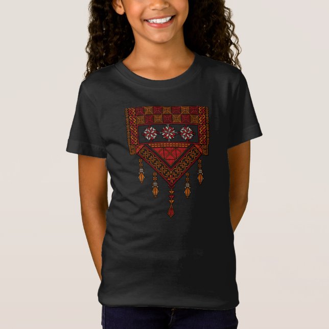 T-Shirt Broderie palestinienne de Tatreez | Art palestine (Devant)