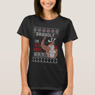 T-shirt Brodolf Le Gainzdeer Nez Rouge Chauffeur laid Chri